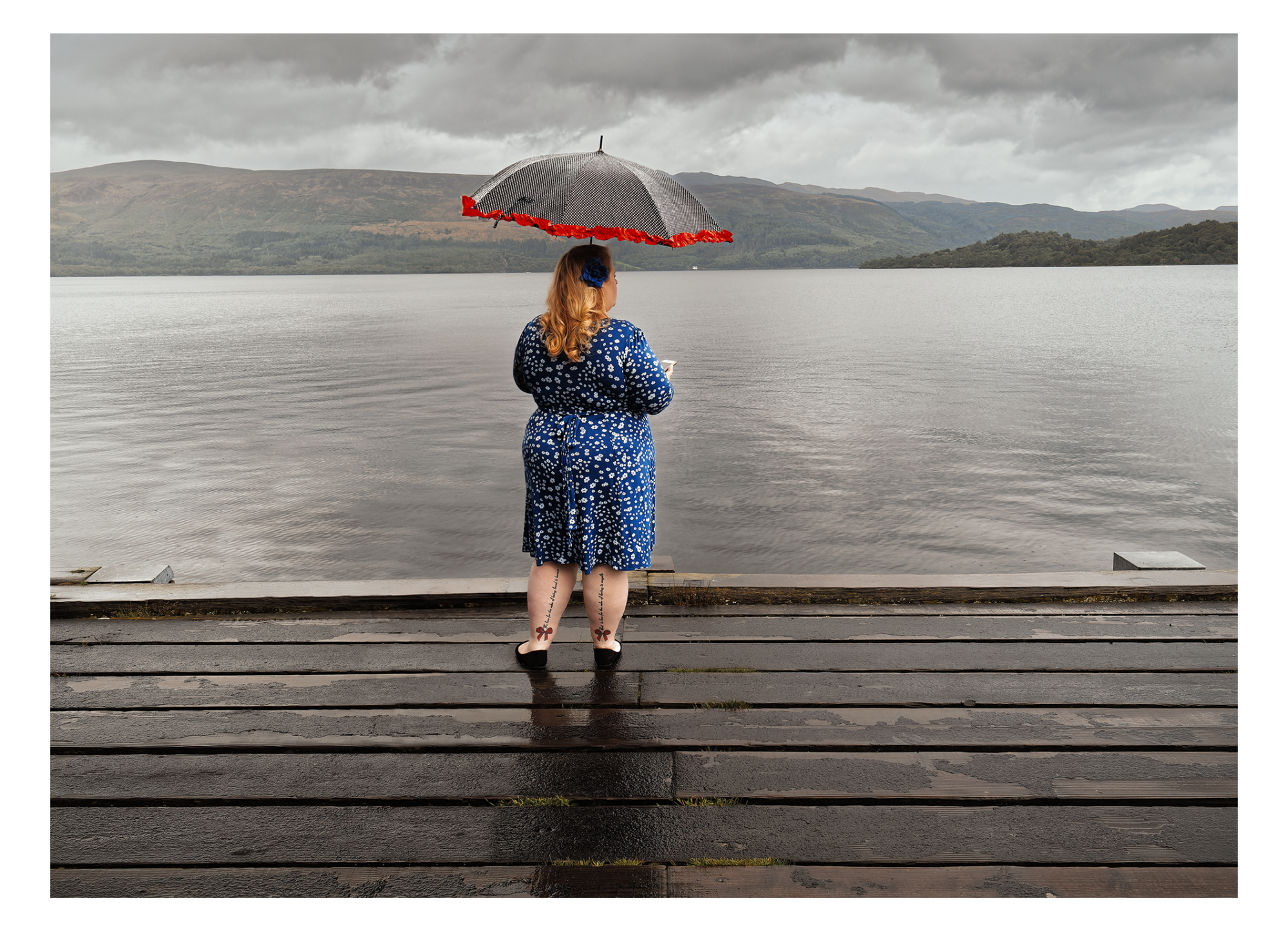 art print photography Scotland woman tattoos loch