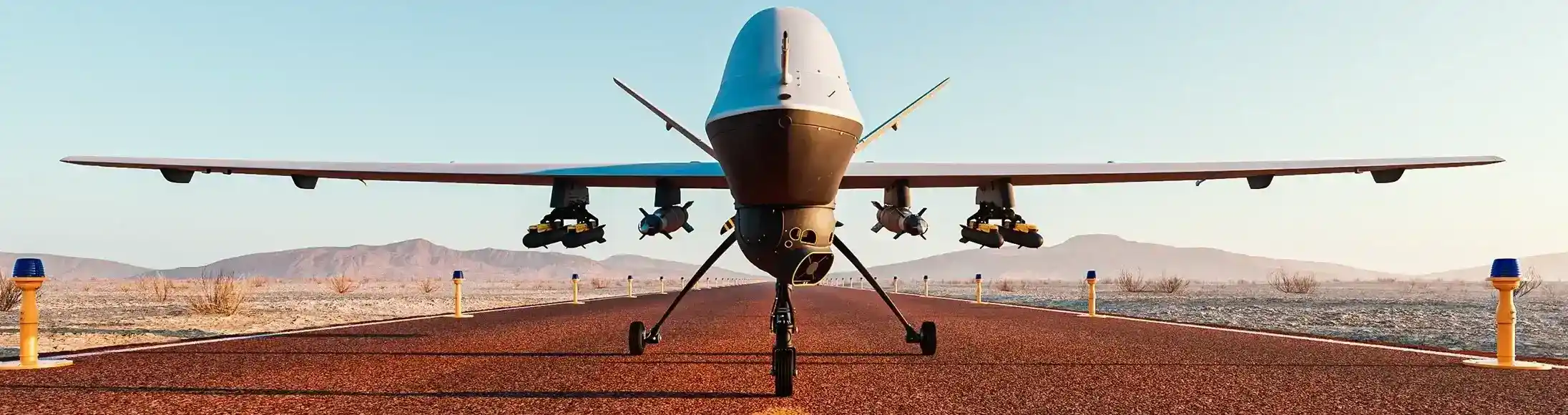drone desert illustration 3d